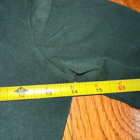 Express Bodycon Dress Long Sleeve green Plunge Neck Party Cocktail XS - Picture 4 of 6